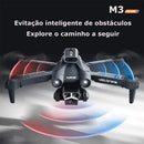 DLI 2026 New M3 Professional RC Drone 4K Dual Camera FPV WiFi Optical Flow Foldable for Beginners and Kids