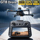 HOT For LSRC GT8 Drone 4K Professional Dual Camera FPV GPS Brushless Motor Optical Flow Hovering Folding Quadcopter 8K RC Dron