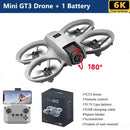 NEW GT3 Mini With LED Foldable Drones GPS 4K/8K HD Dual Cameras Brushless Motor Obstacle Avoidance RC FPV Quadcopters Toys Gifts